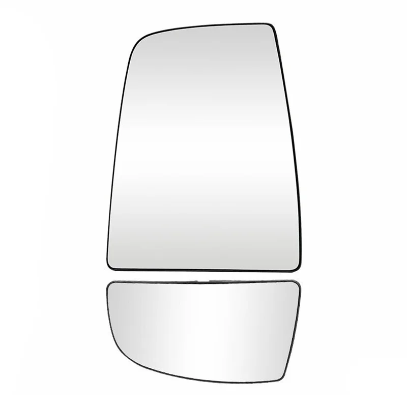 

Комплект из 2 шт., переднее левое боковое верхнее и нижнее стекло зеркала, подходит для Ford Transit 150 250 350 HD CK4Z17K707A CK4Z17K707B 2015-2022 гг.