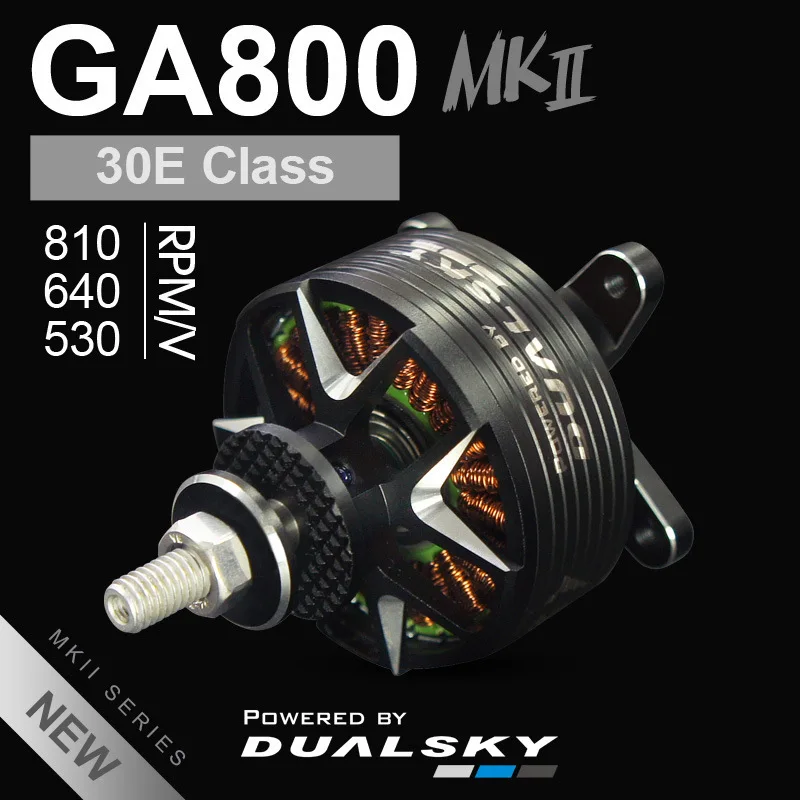 

HOT DUALSKY GA800R MKII Competition Edition Brushless Motor Suitable For Fixed Wing 70E Class 15-20cc Gasoline Engine