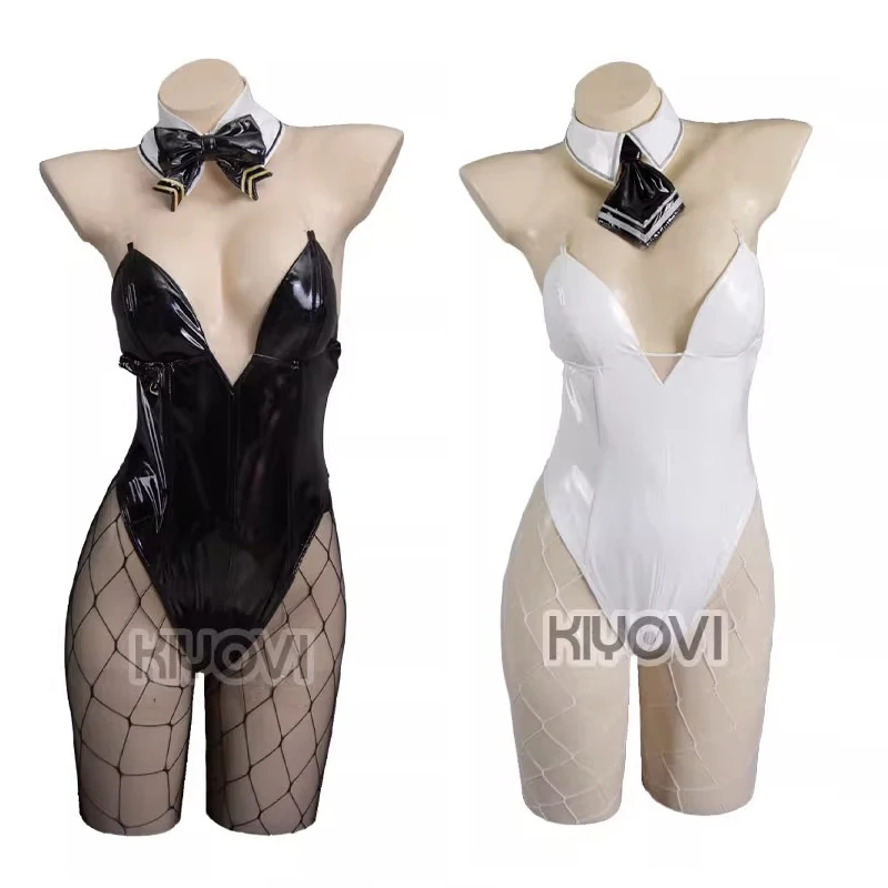 

Anime NIKKE The Goddess Of Victory Bunny Girl Blanc Noir Cosplay Costume Women Cute Sexy Leather Bodysuit Suit Halloween Costume