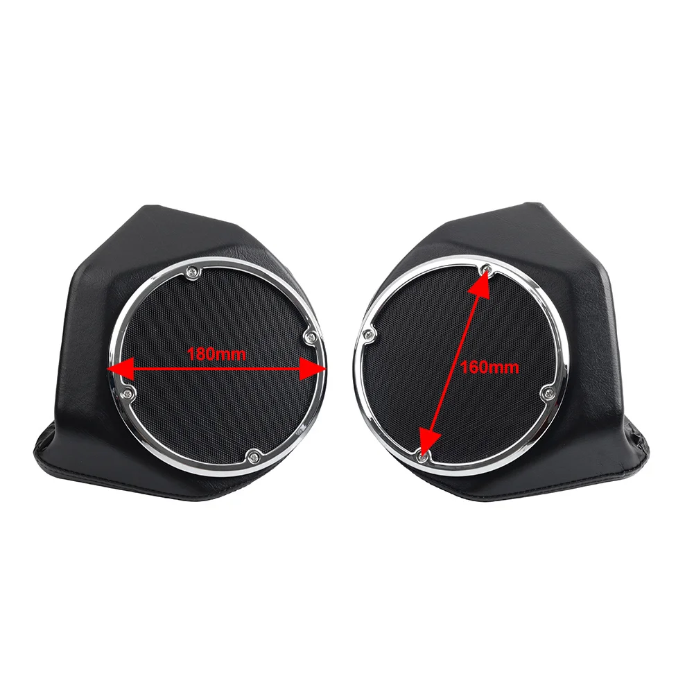 1Pair Motorcycle Rear Trunk 6.5'' Speaker Pods For Harley 2014 - 2023 Davidson Road King Street Glide FLHX FLHXS Touring Models