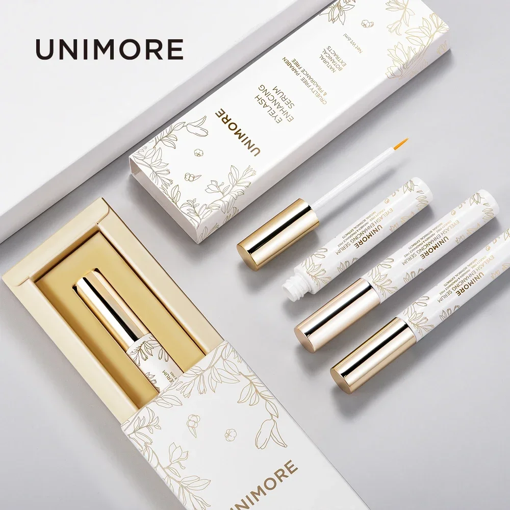 Unimore 5PCS Natural Eyelash Growth Serum Rapid Longer Eyelashes Eyebrow Enhancer Eyelash Extensions Nourish Eyelash Thickness