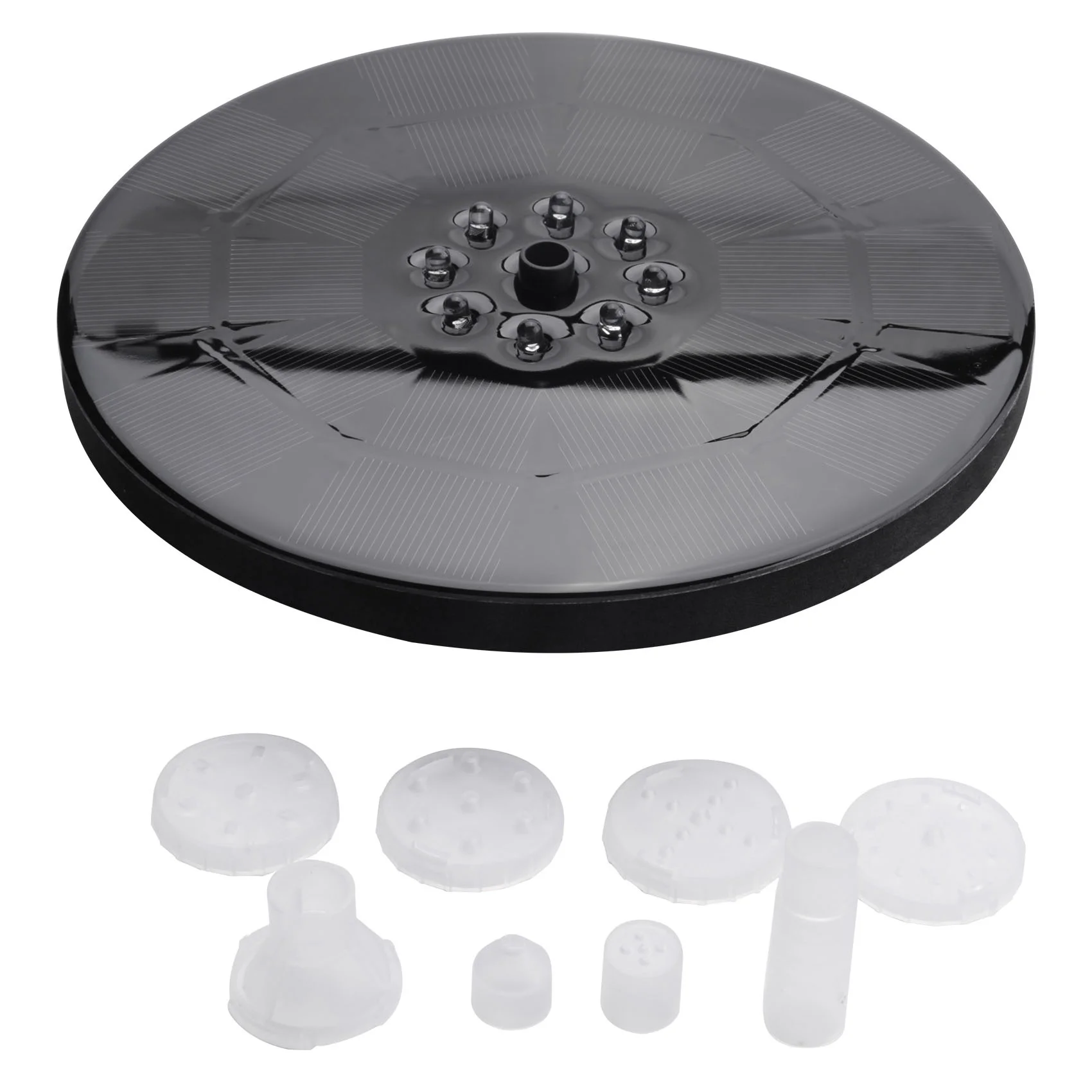 

Насос для фонтанов на солнечной батарее, 3,5 Вт, 180 мм, фотоэлектрический фонтан с аккумулятором 3000 мАч, 6 моделей, насос для пруда на солнечной батарее