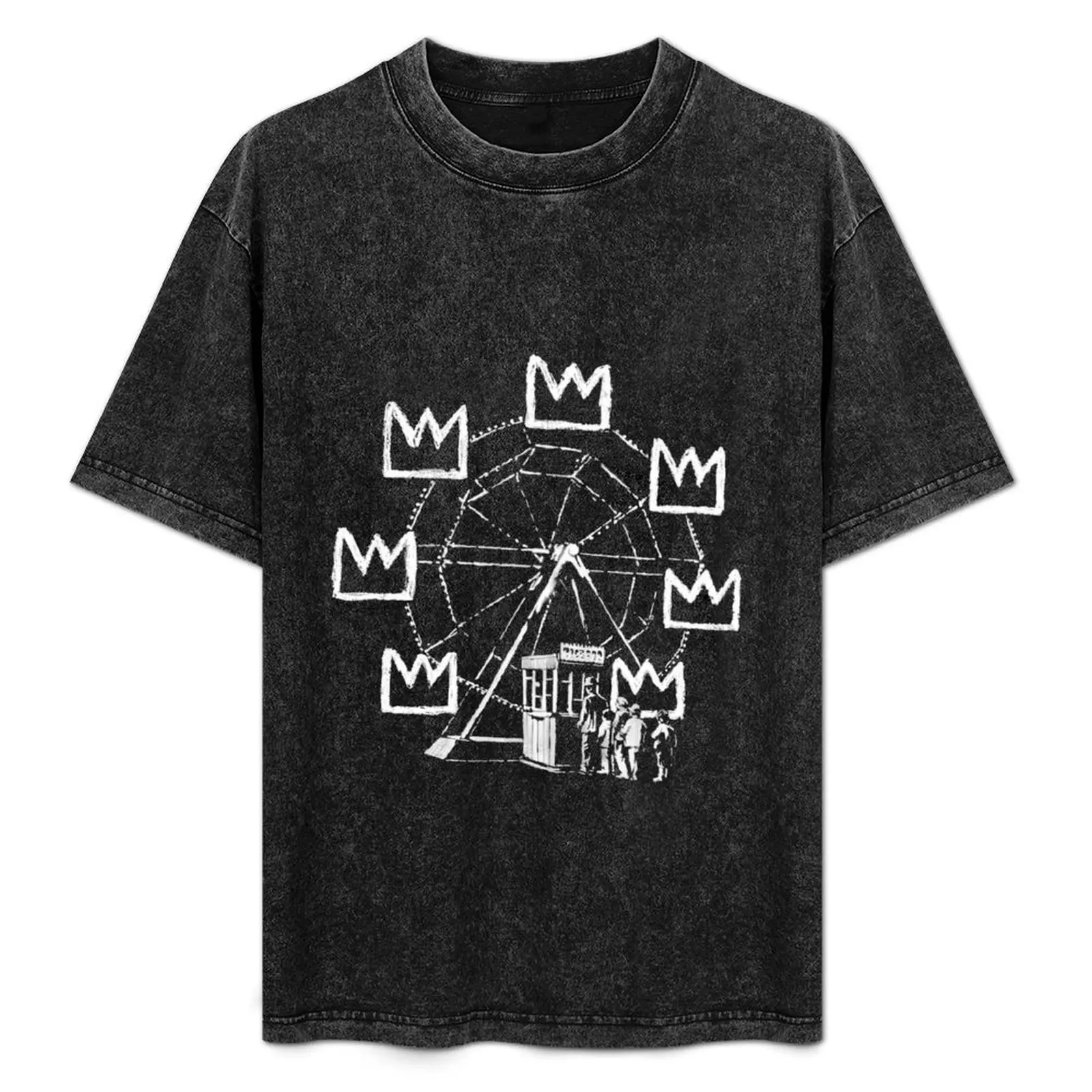 

Banksy wheel T-Shirt Big Size Crew Neck T-Shirt