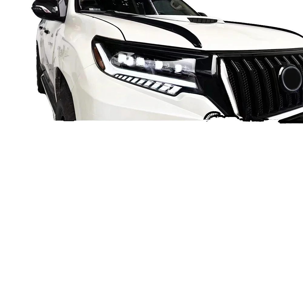 Car Lights For Toyota Prado LED Headlight 2017-2022 Prado Head Lamp Drl Dynamic Signal Projector Lens Automotive Accessories