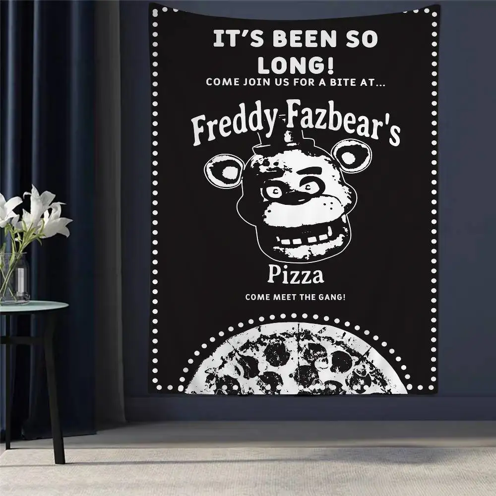 

Fnaf Five-nights-At-Freddys Tapestry Art Printing Japanese Wall Tapestry Anime Wall Hanging Home Decor