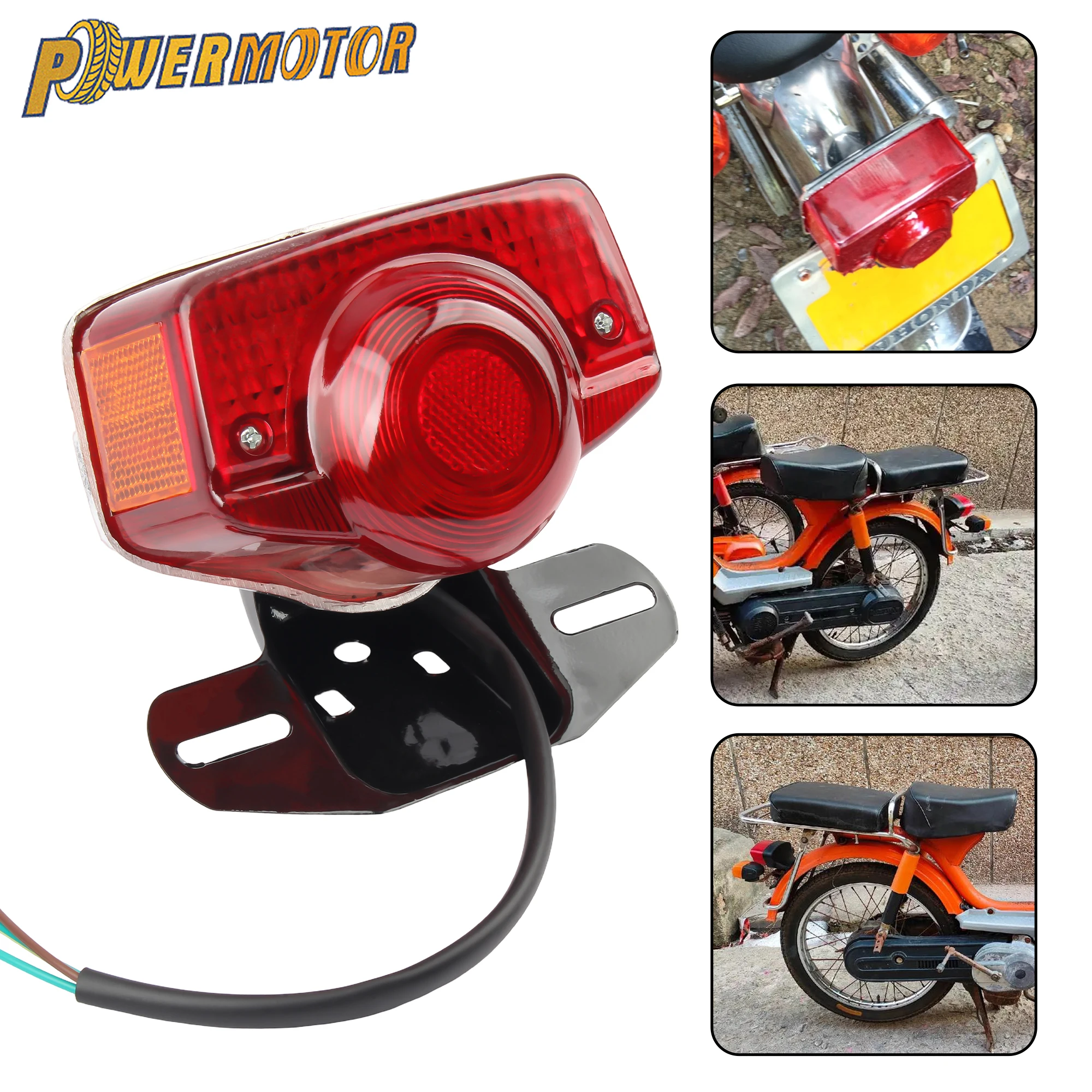 

For Jialing JH70 Motorcycle Taillight Brake Light for Jialing JH70 Water Proof Stop Signal Lamp Motorbike Modification Parts