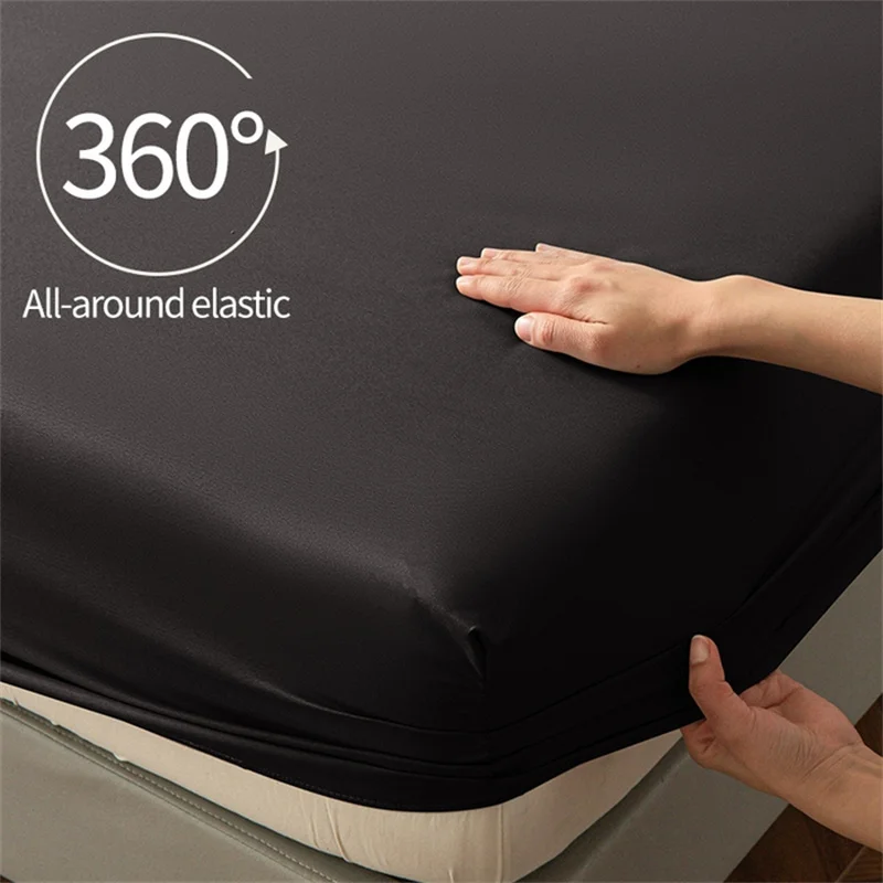 Sábana suave con banda elástica, sábana ajustable, funda para cama para el hogar, tamaño doble/completo/Queen/King, drapeado De Lit (sin funda de almohada)