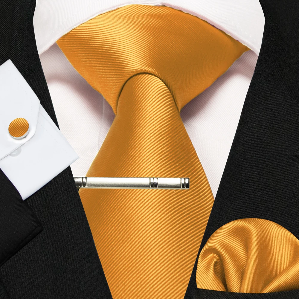 Klassische Seidenkrawatte für Herren in Rot, Blau, Grün, Business-Hochzeitskrawatte für Männer, Set mit Einstecktuch und Manschettenknöpfen, Geschenk für den Bräutigam – Detail 23