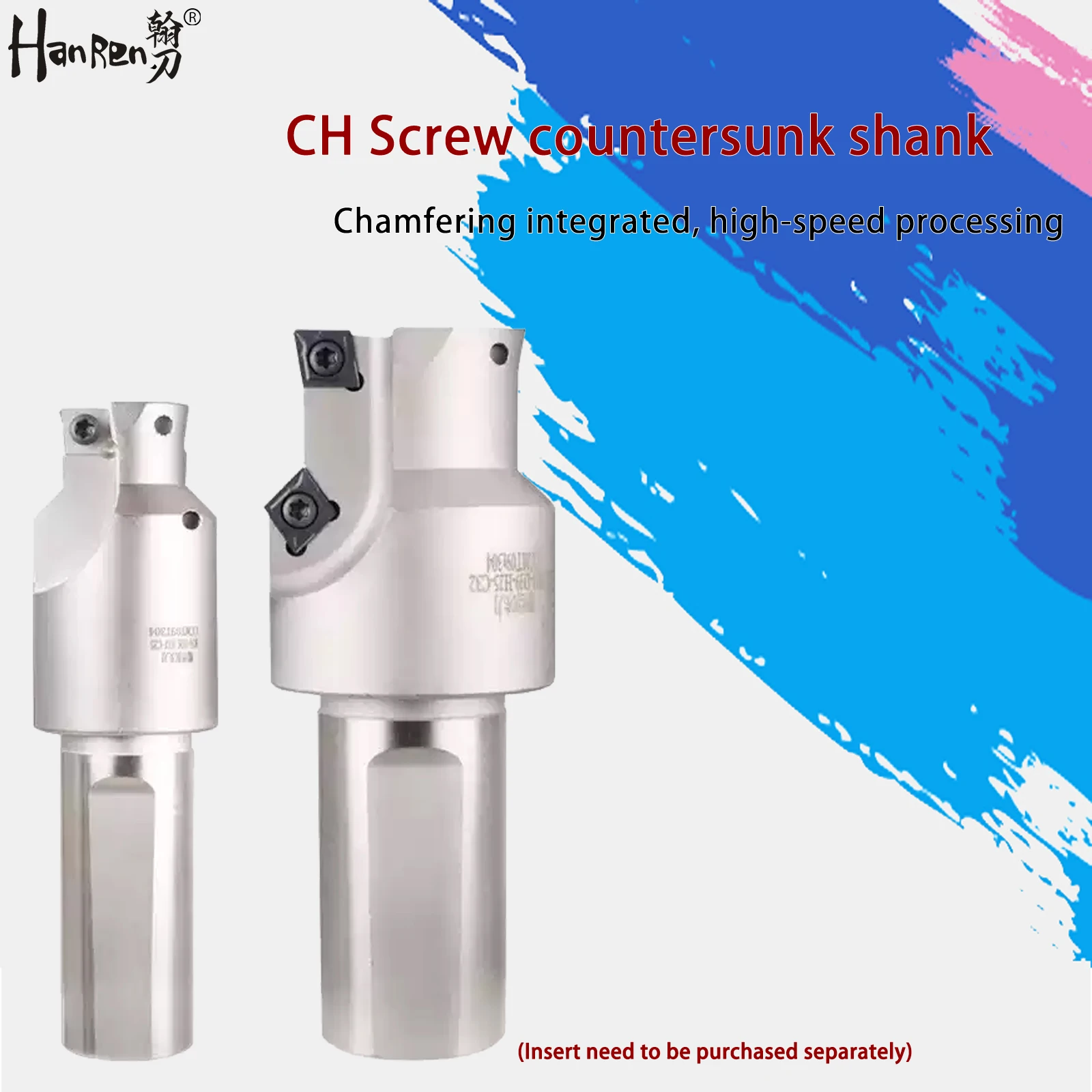 

Screw Countersunk Shank CH M8 M10 Mold Base Countersunk Drilling Countersunk Milling Cutter Screw Hole Chamfering Knife CCMT