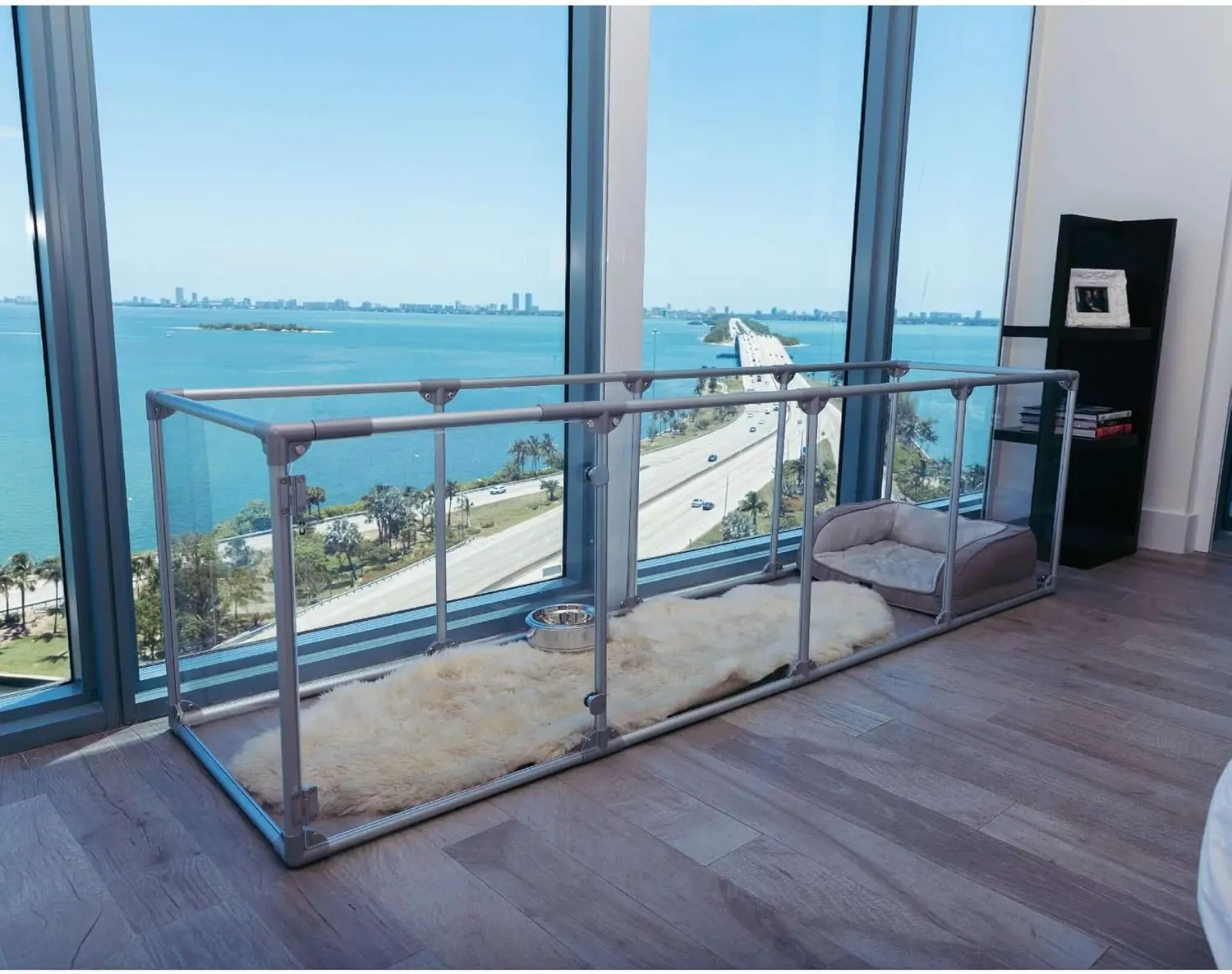 "Lange Grote Lucidium Pet Pen, Wit