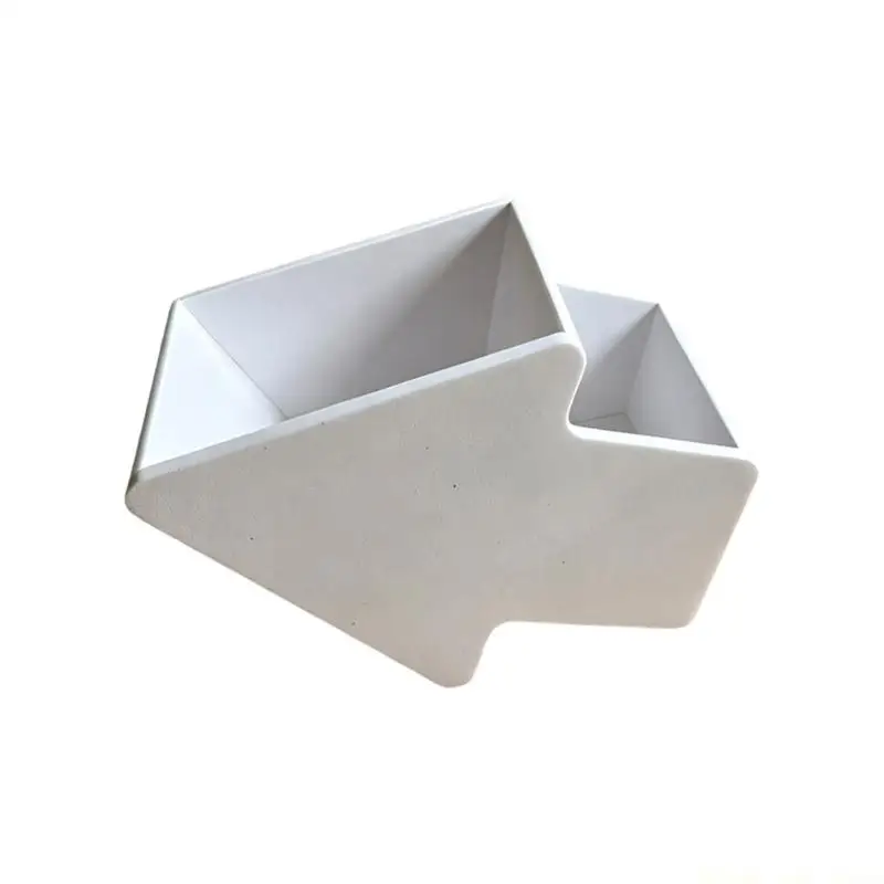 A2BE Desktop Sorting Tray Storage Box with Two Compartments for Small Parts Storage