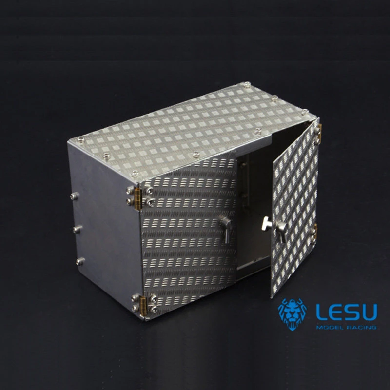 LESU 1/14 Metal Aluminum Alloy Simulation Tool Box Decoration Parts G-6056 Suitable for Tamiya RC Tractor Truck