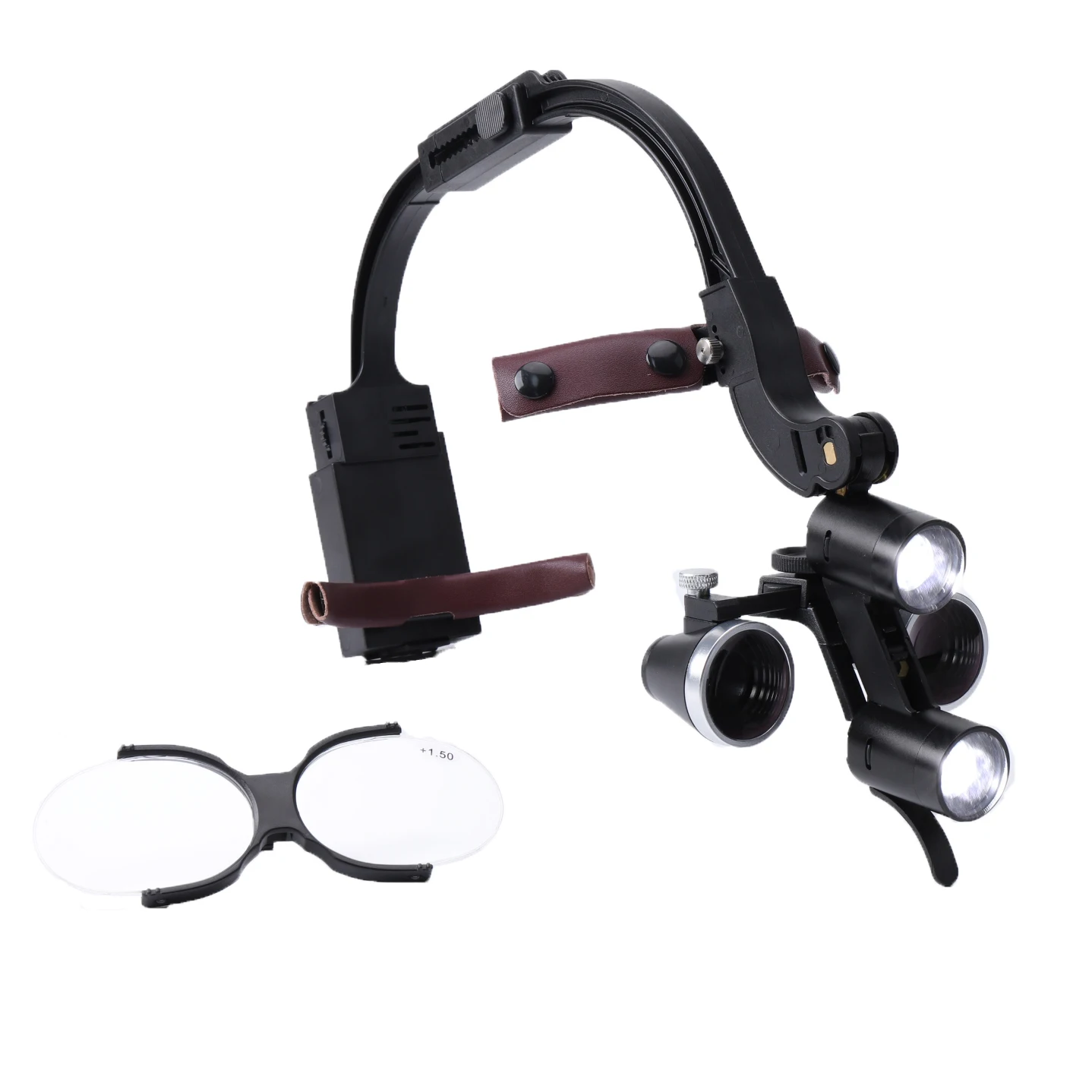 2.5x 3.5x  Dental Loupes Led Light Wireless Surgery Operation Lamp Dentist Tools Binocular Magnifying Glass Medical Headlamp