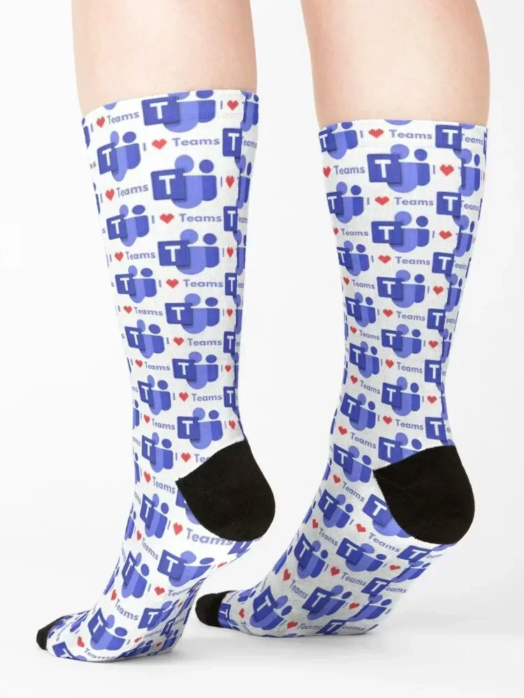 I Love Teams - Microsoft Teams Socks люкс крутые мужские носки женские