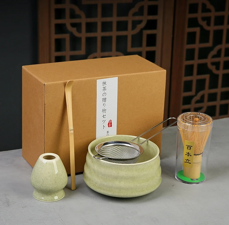 手作りの抹茶キット茶丼泡立て器スプーン