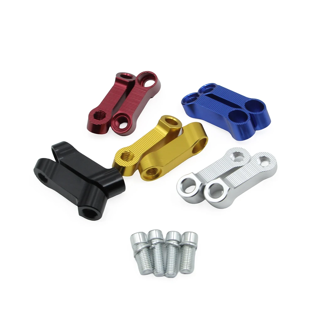 Motorcycle CNC Aluminum Rearview Mirrors Extension Riser Extend Adapter For Honda Monkey 125 Z125 Z 125 Z120 Monkey125 2018-2024