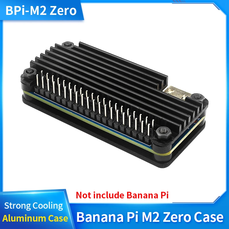 Banana Pi M2 Zero Aluminum Case with GPIO Header Heat Sink Screwdriver Metal Shell Passive Cooling for Banana Pi M2 Zero