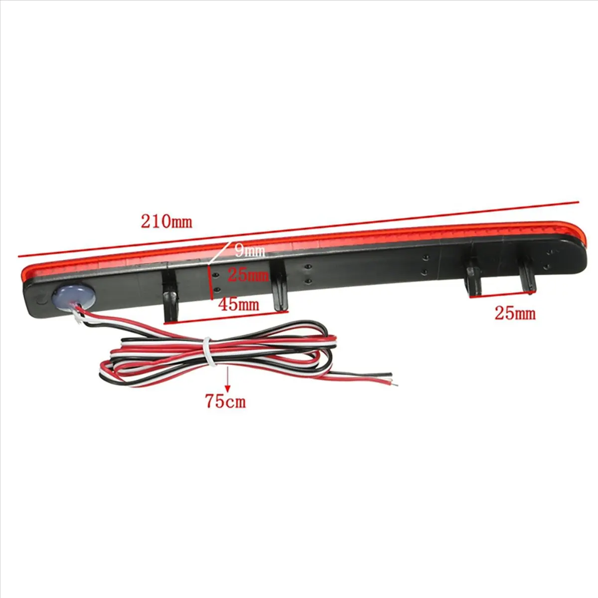 Carefree- 4x LED Rear Bumper Reflector Light Red Car Driving Brake Fog Lamp for Land Rover Discovery 3 4/L320 2005-2013