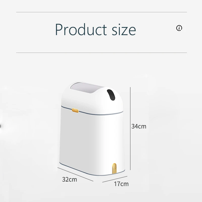 Imagem -06 - Sensor Automático Lixeira Lixeira Inteligente Dupla Abertura e Fechamento da Cápsula Gosto Fechado 9l