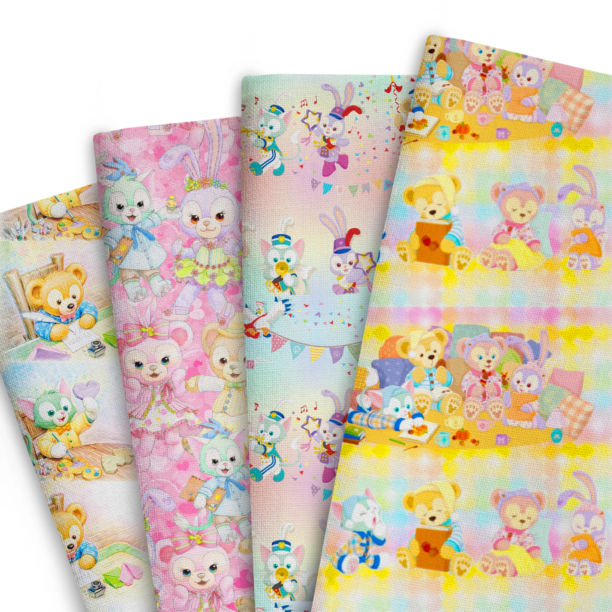 BEAST KINGOM Cartoon 50*145cm Patchwork Printed Polyester Fabric Tissue Sewing Quilting Fabrics Needlework Material DIY Handmade
