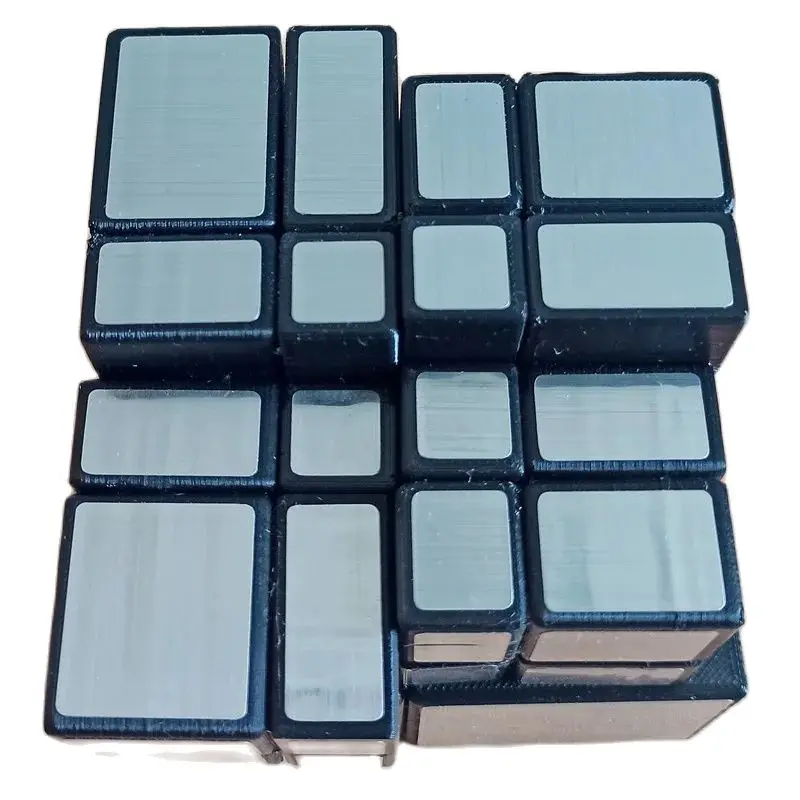 Nuovo cubo magico con blocco specchio fasciato AI Cubo magico Cubo magico professionale con stampa 3D Puzzle giocattoli antistress per bambini