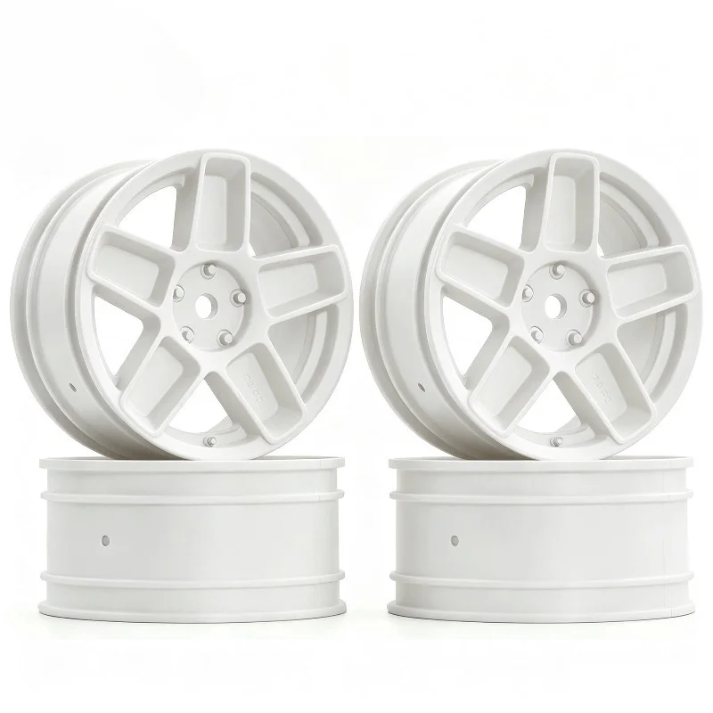 4PCS 1/10 RC On Road Wheels Hubs 12mm Hex Hard Plastic Drift Rims for 1:10 TT01 TT02 XV01 A959 PTG2 144001 HPI KYOSHO HSP PTG2 ﻿