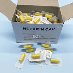 Disposable Heparin Cap IV Cannula Heparin Caps for Pet Animals Dog Cat Veterinary Supplies