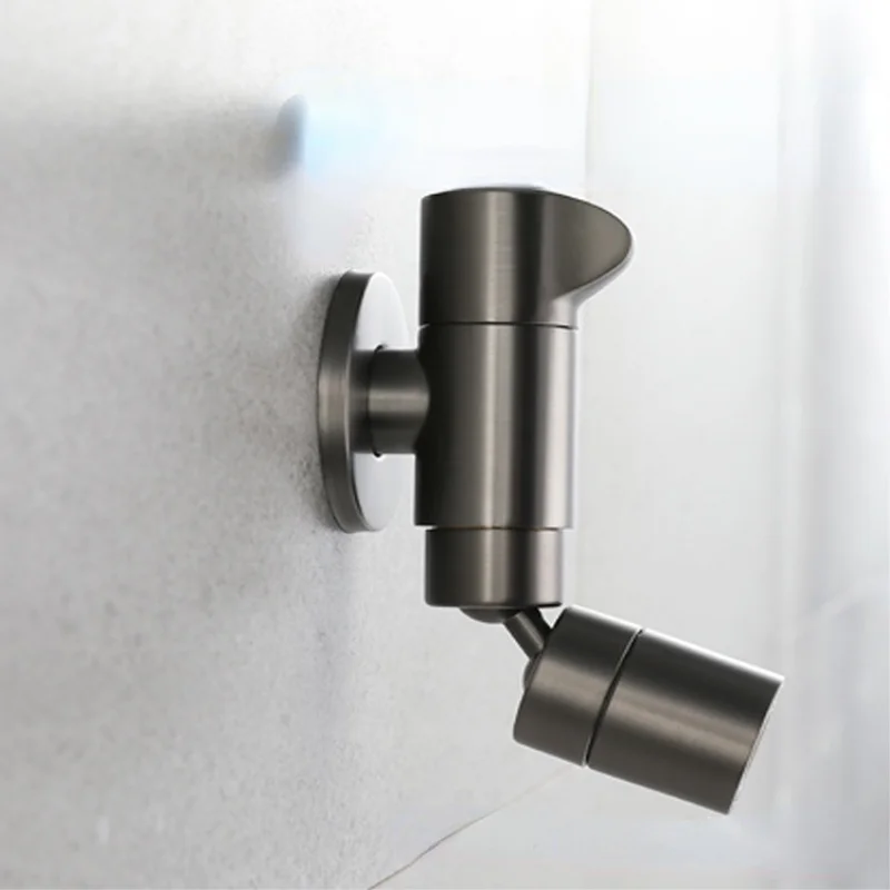 Wall Entry All Copper Faucets Universal Double Hole Bathroom Basin Faucet