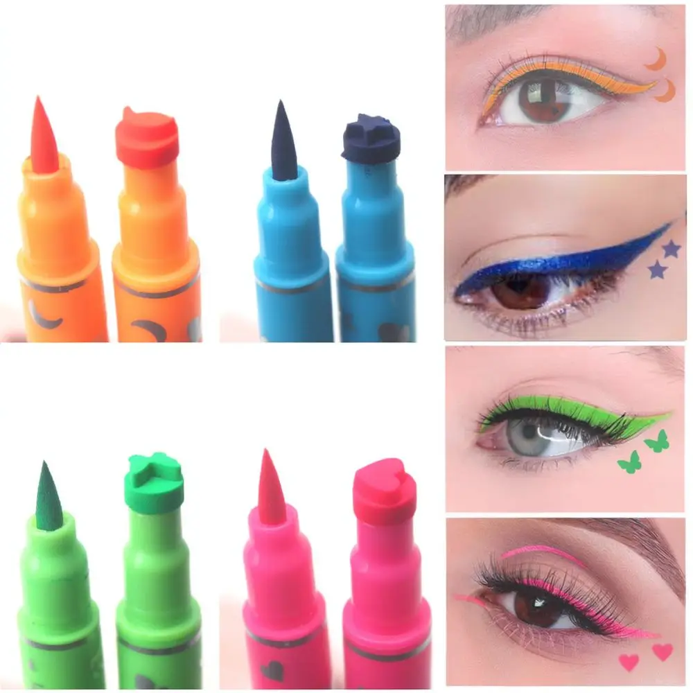 Double Ended Butterfly Stamp Eye Liner Pencil Waterproof Liquid Eyeliner Pen For Easy And Precise Eye Corner Makeup