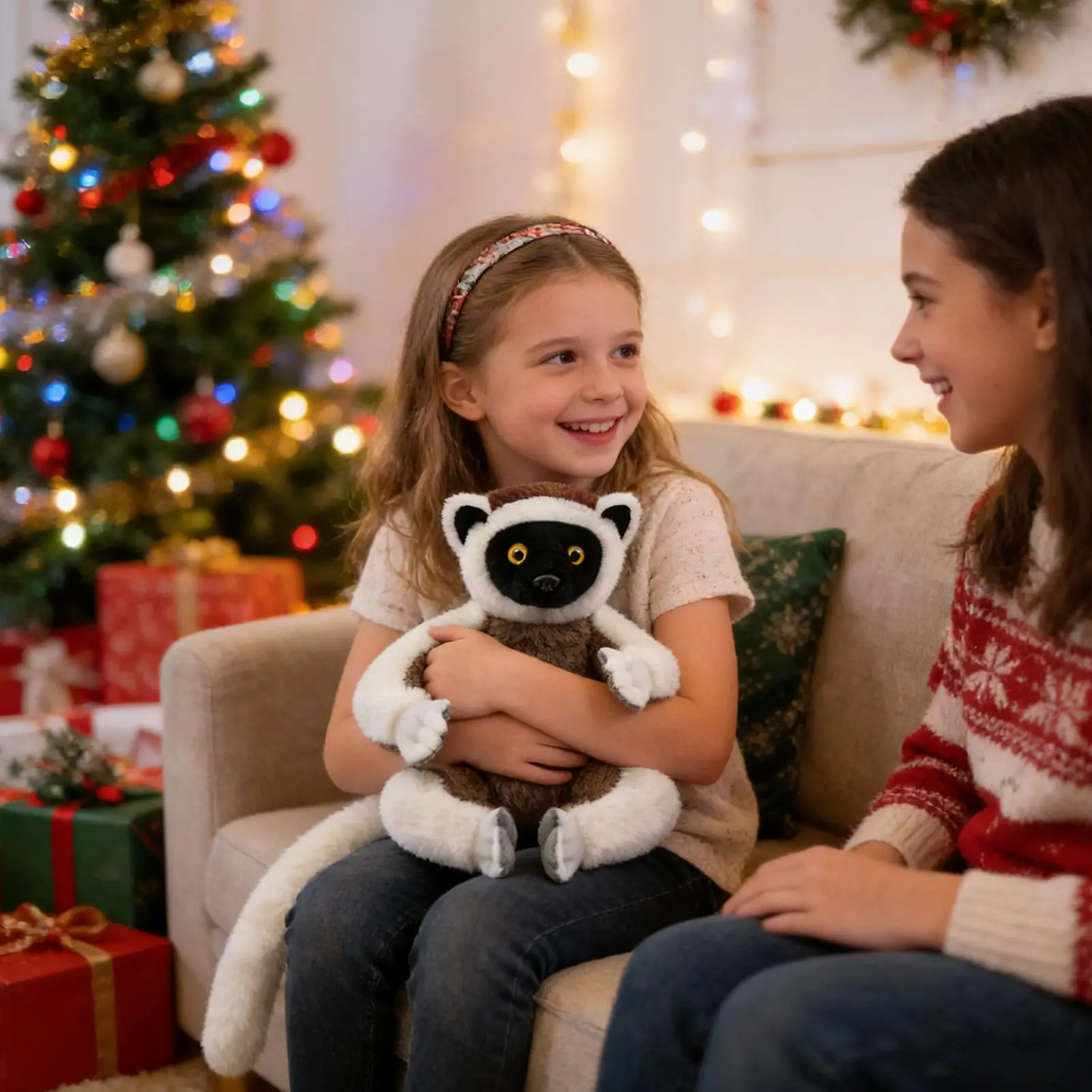 

Plush Monkey Toy 25cm Soft Sensory Cuddle Animal Monkey Stuffed Animal For Home Office School Apartment Car Interior Bed Sofa