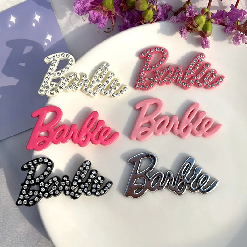 5pcs Exquisite Cute Colorful Diamond Barbie Resin Flatback Charms for Diy Material Resin Accessories Crafts Materials