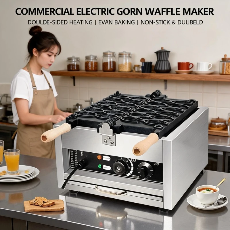 Commercial Mini Corn Cake Maker, Taiwan Style Small Corn Bread Machine for Street Snack Baking
