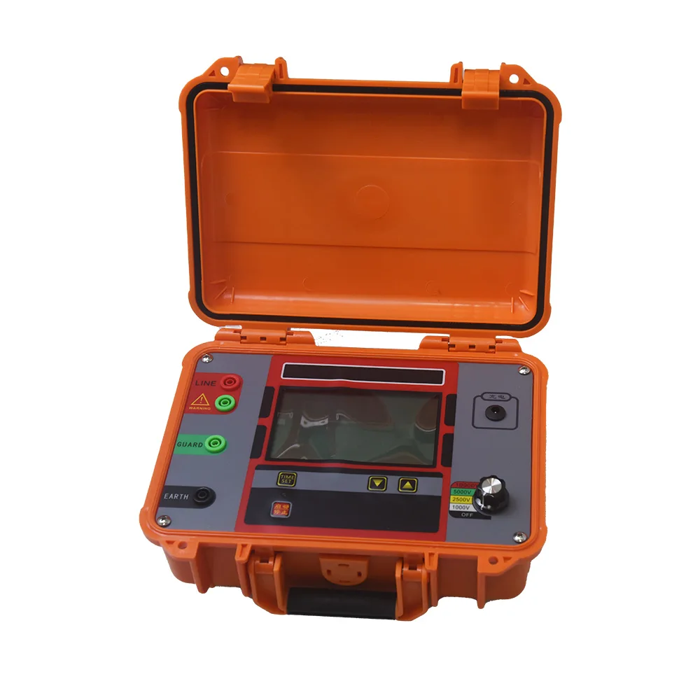 Digital Insulation Resistance Tester 10kV Megameter Test DC AC 1TΩ Megohmmeter High Voltage Short Circuit Input 110V-240V Meter