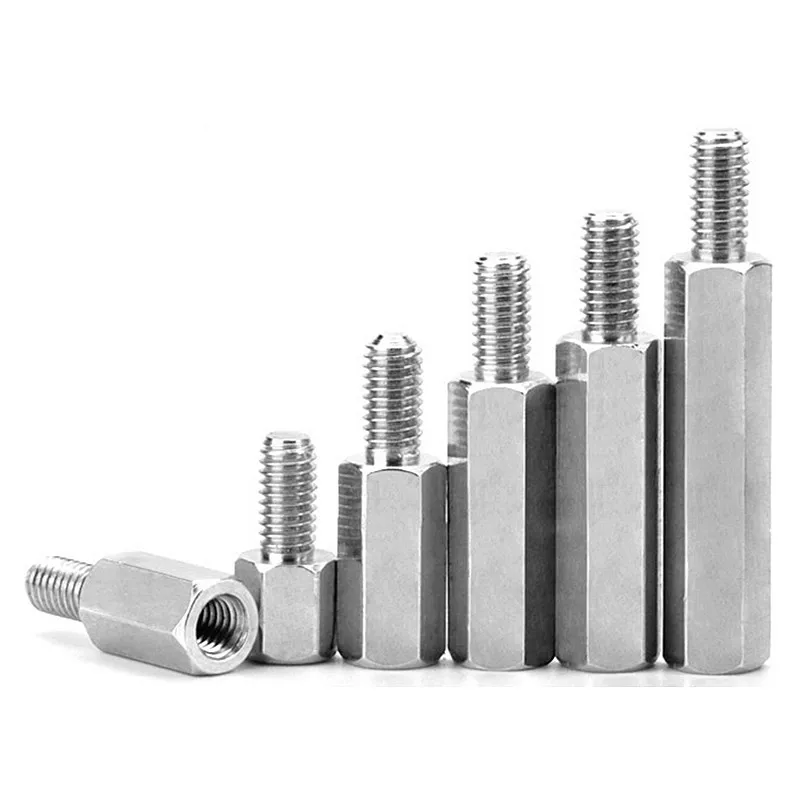 5/ 10pcs M2.5 M3 M4 M5 M6 Stainless Steel Hex Standoff Male to Female  Standoff Spacer Screw