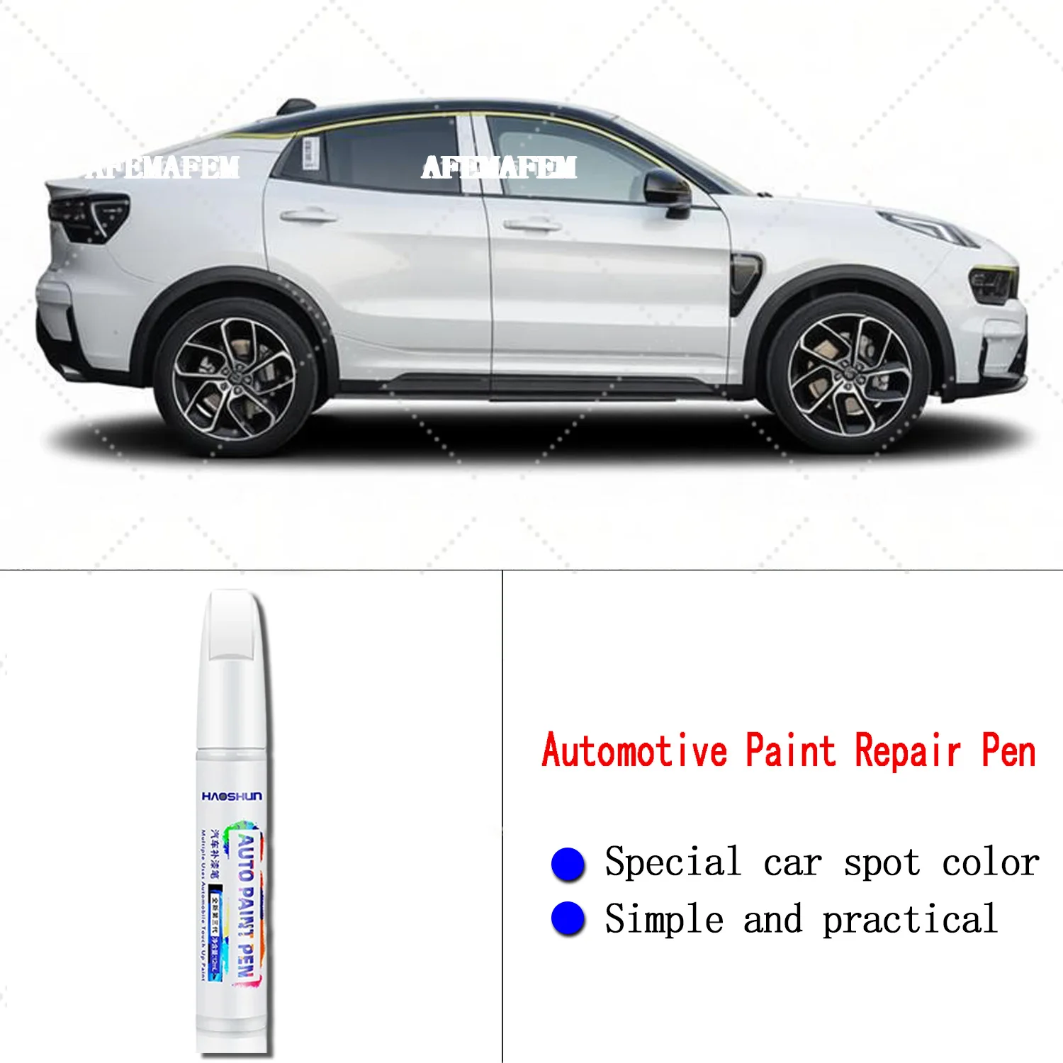 For GEELY Lynk&Co 05 Professional Paint Touch Up Pen Restores Original Factory Paint Finish Enhances Gloss Dark Green White