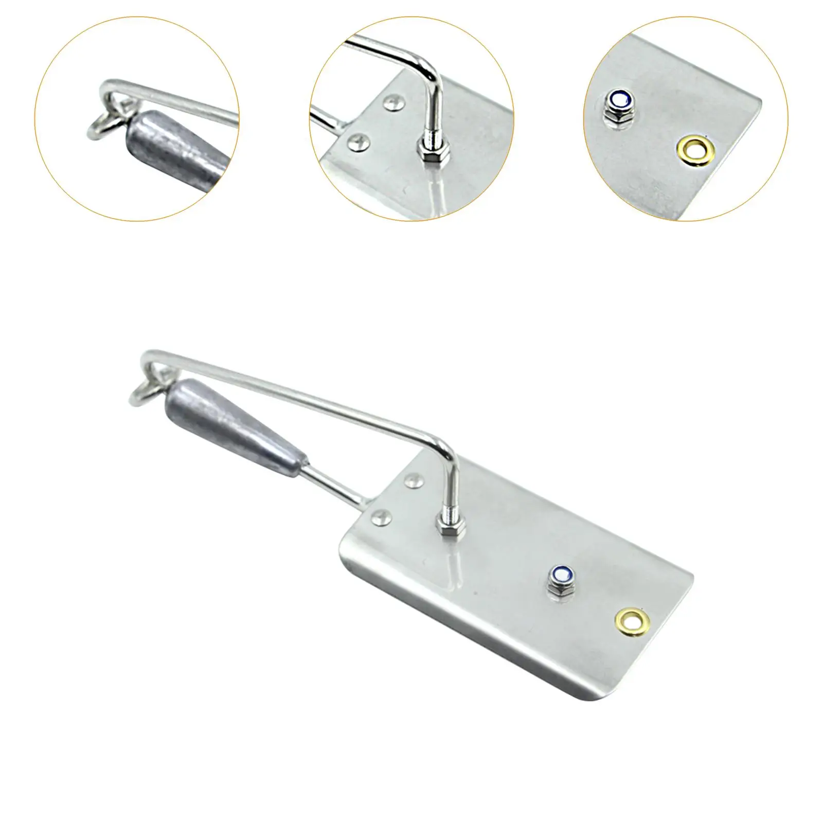 Fishing Planer with Stainless Steel Blade Outdoor Downrigger Planer for Freshwater Saltwater Wahoo Boat Fishing Tuna Kingfish