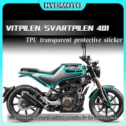 For Husqvarna SVARTPILEN 401 VITPILEN 401 Invisible Car Cover Film Transparent Fuel Tank Stickers Modification Accessories