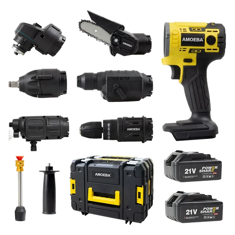 Wholesale High Power Tools Brushless Cordless power tool set drilling machine Adjustable Speed Multifunctional Toolbox