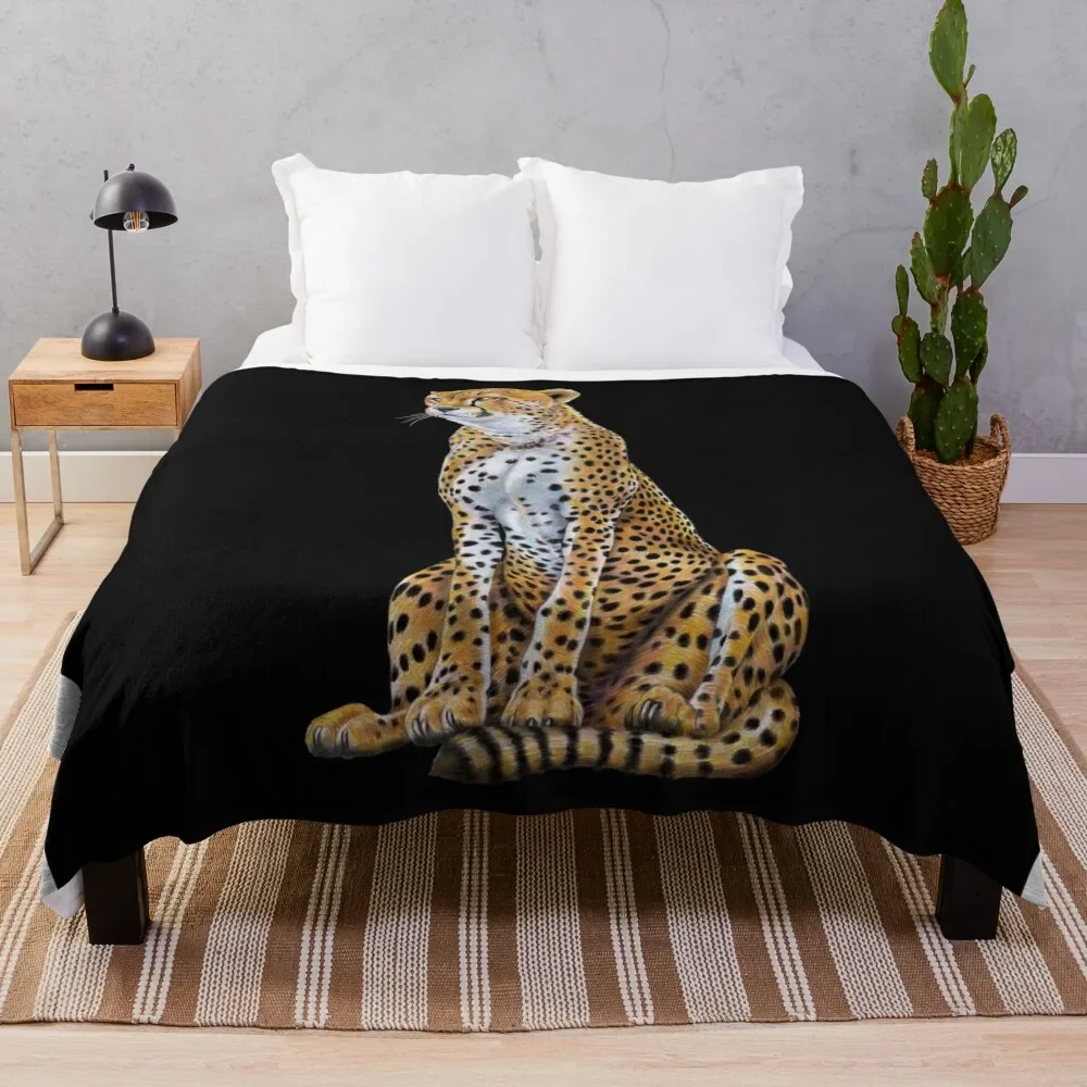 

Cheetah Throw Blanket Fuzzy Plush Throw Blanket for Sofa Chair