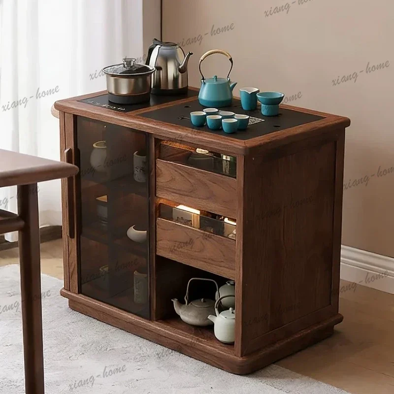 LD Design Brown Coffee Tables Walnut Classy Quality Apartments Living Room   Center Lateral Coutchtisch Furniture Home
