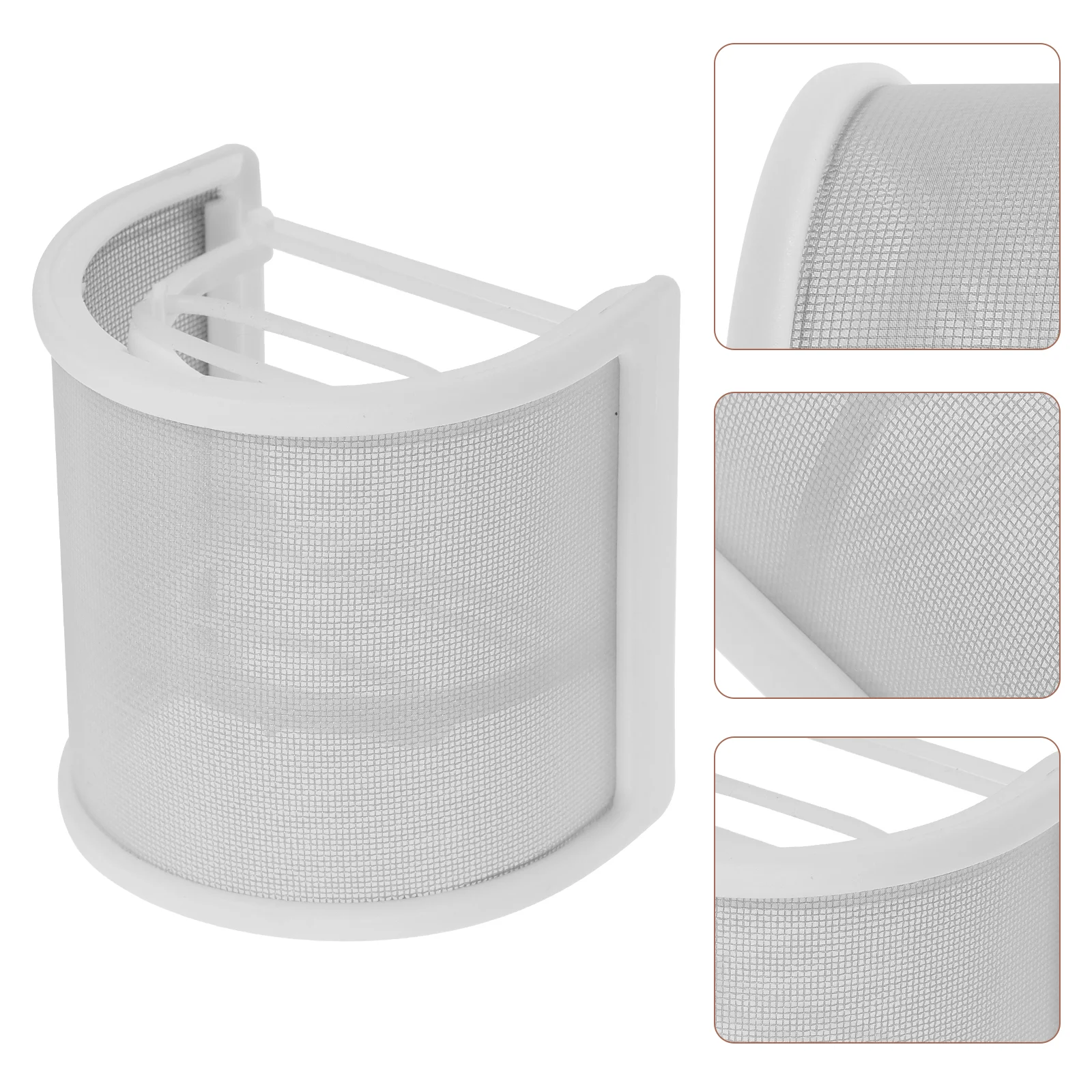 

U Shaped Pop Filter Handheld Mic Microphones Windshield Windscreen Cover Metal for