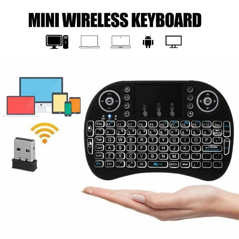 Mini Wireless Bluetooth Keyboard Air Mouse Touchpad Remote Control No Backlit Wireless English Keyboard For PC Laptop Android TV