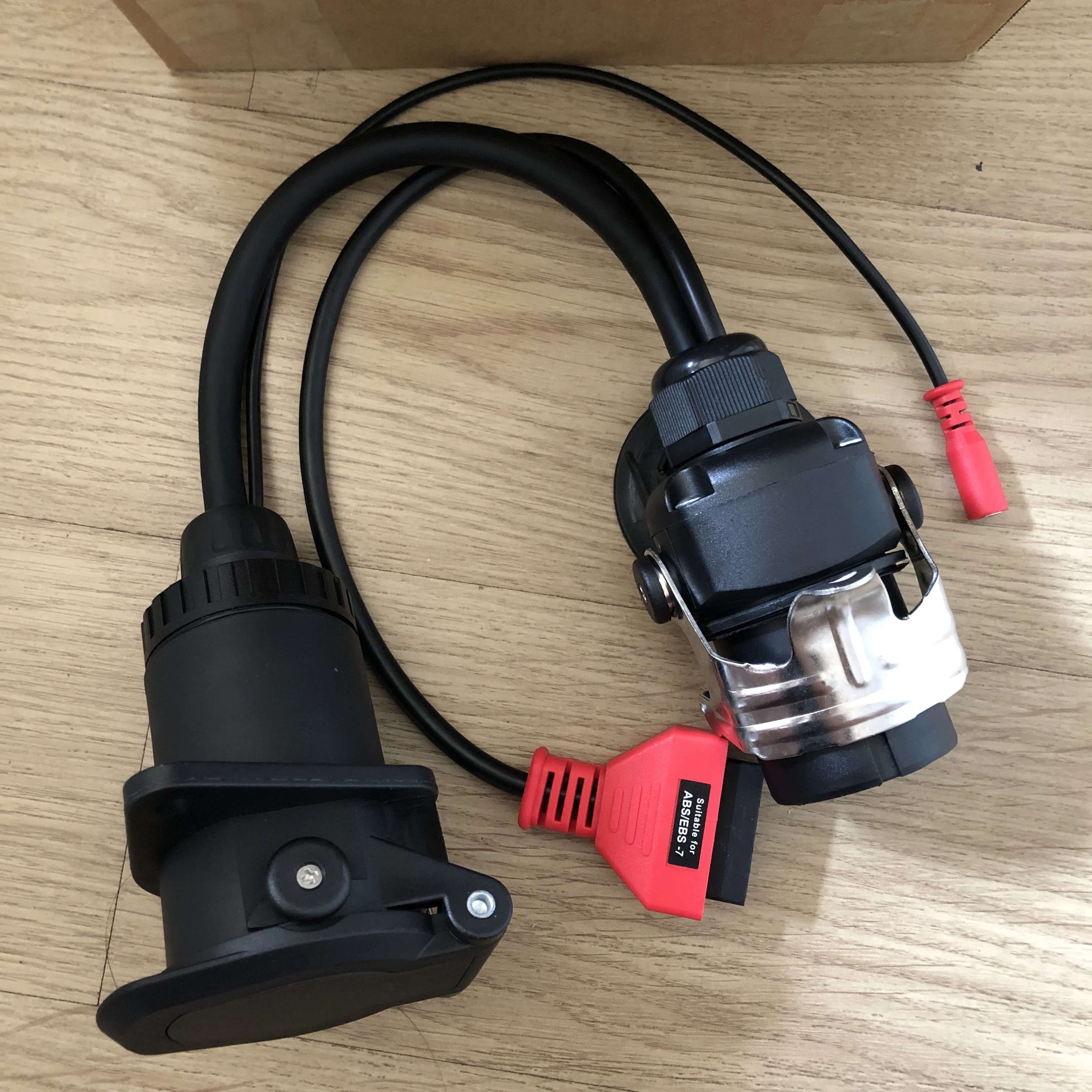 New OBD2 Trailer Diagnostic Adapter Cable ISO 7638 EBS Compatible with Bosch Autel Autocom for Truck Vehicles