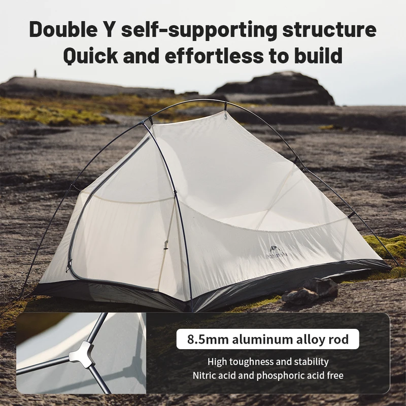 Barraca de Camping Naturehike Cloud Up 2 Pro para Duas Pessoas — foto 4