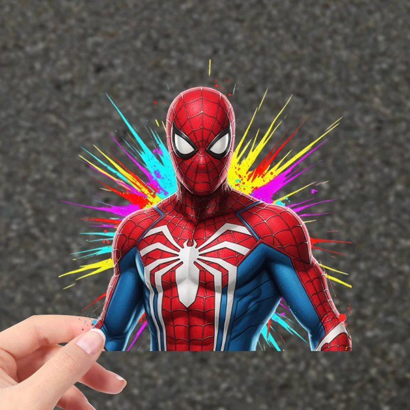 Spider-Man Marvel Car Bumper Sticker Delicate Craft PVC Decal Lightweight Thin Design Fit All Kinds Of Car Surface Decoration