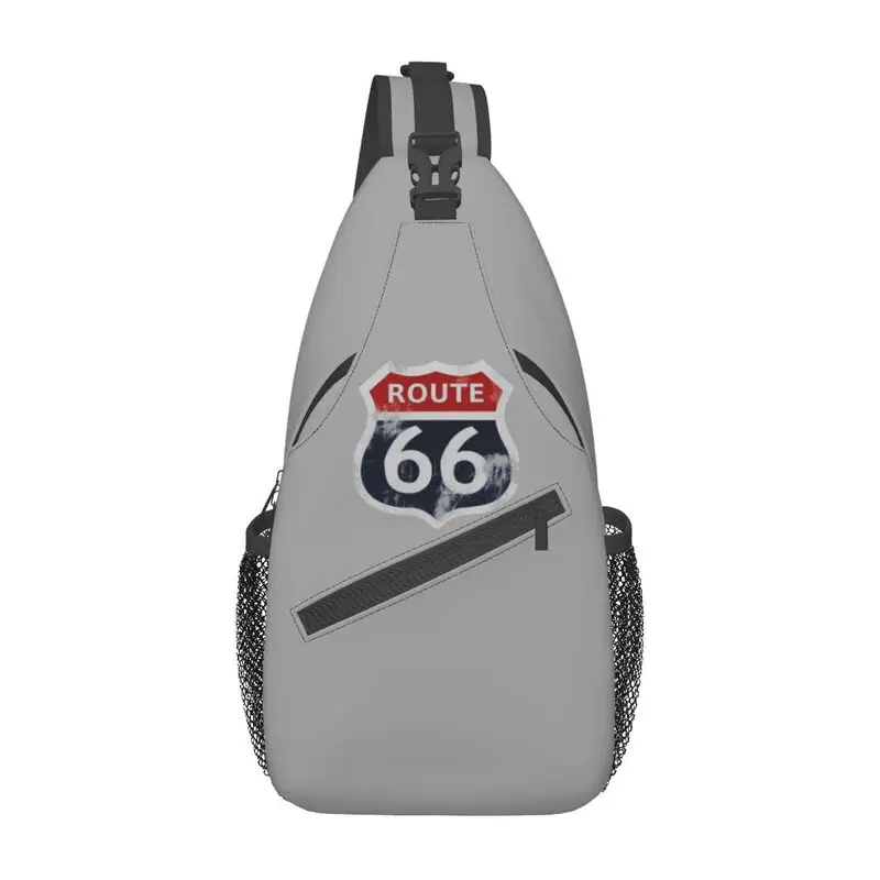 Sac à bandoulière personnalisé Route 66 California Sign USA pour hommes, sac à dos de poitrine Cool Initiated, voyage, randonnée, sac à dos