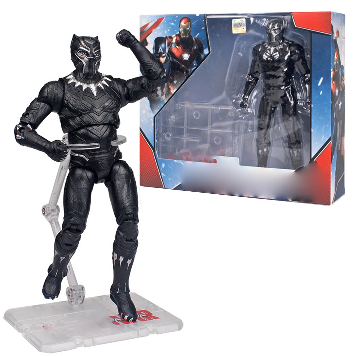 HiPlay ZD Toys 7-inch Articulated Classic Series with Stand Version Black Panther Action Figurine - Image 2