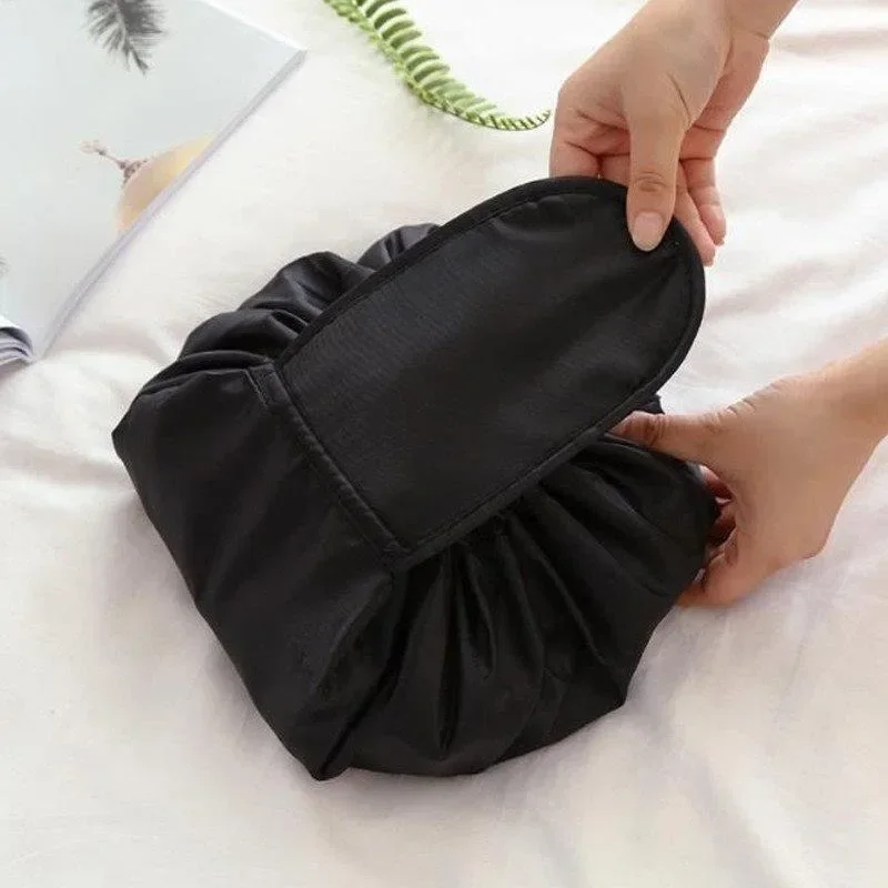 Women Drawstring Cosmetic Bags Large Travel Toiletry Bag Makeup Organizer Bag Portable Storage Pouch Accessories Supplies