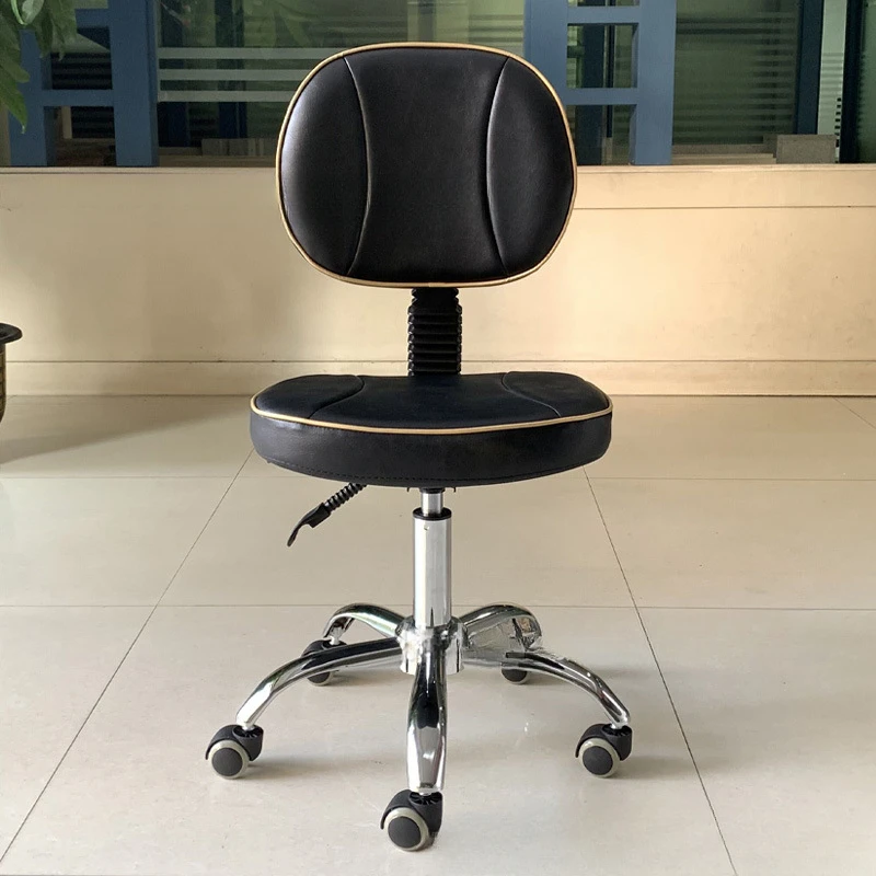 Hairdresser Comfortable Chairs Beauty Auxiliary Chair Men's Shaving Salon Master Wheels Hair كراسي حلاقه Hair Salon Furniture