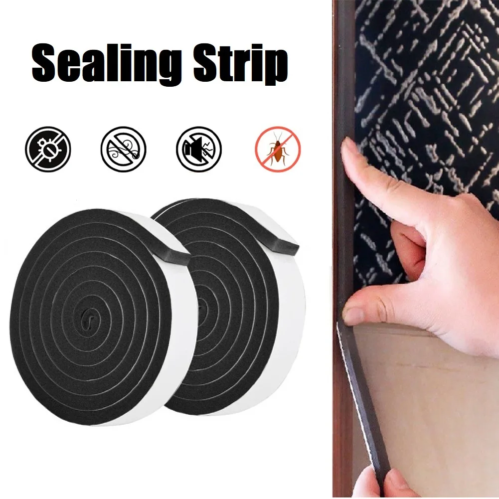 Waterproof Casement Sealing Strip  2 Rolls   Excellent Windproof Properties  Reduce Abrasion  Easy to Cut and Install